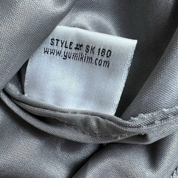 Yumi Kim Mini Skirt Ana Gray Black Beaded Sequin Size Small FLAWS - Picture 11 of 13